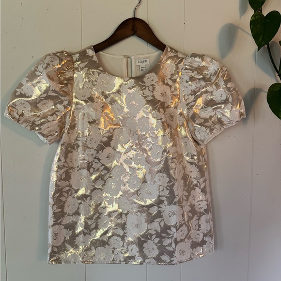 J. Crew Rose Gold Floral Blouse & Skirt Set - Picture 2 of 15